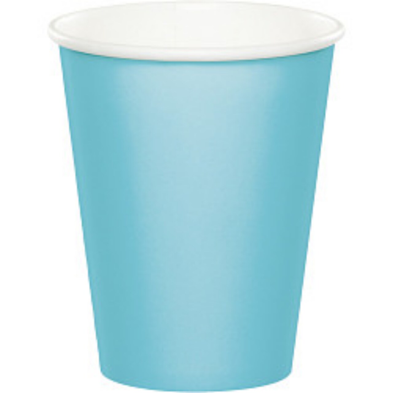 Party Central Disposable Paper Drinking Party Tumbler Cups - 9 oz. - Pastel Blue - Club Pack of 96